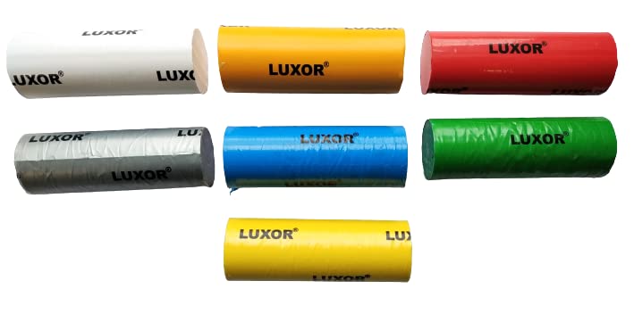 KD89 Assortiment de 7 pâtes à polir Solides Luxor pour Tous métaux férreux, Non férreux, métaux précieux, laques résines et Plastiques - Ø30x80mm