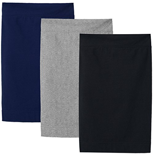 Kidpik Girls Pencil Skirts (3 Pack) - Multi-Color - (Large (12), Grey/Navy/Black) #TOP1