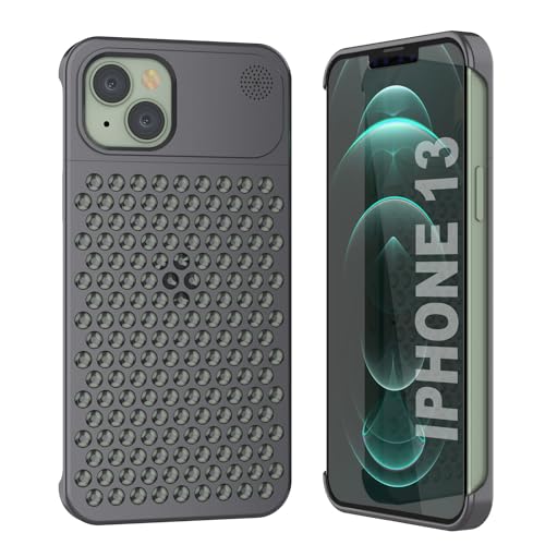PunkCase for iPhone 13 Aluminum Alloy Case [Fortifier Extreme Series] Ultra Durable & Lightweight Metal Cover W/Aromatherapy Feature & Borderless Design for iPhone 13 (6.1") [Grey] by PunkCase - Used condition - US$35.36