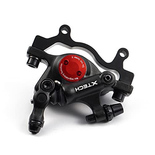 Cnc Mtb Hydraulic Disc Brake Set，Bike Disc Brake Sets Front And Rear Line Pulling Hydraulic Disc Brake，Black. #TOP2