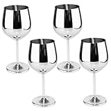 Design moderne et élégant : fabriqués en acier inoxydable de qualité supérieure, ces 4 verres à vin sans pied de 500 ml présentent un design élégant en forme de U qui montre l'élégance et la modernité, parfait pour améliorer votre expérience de consommation de vin à la maison ou en déplacement.