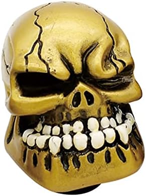 YIYEBAOFU Big HaHa Fit for Gear Shift Knob Skull Automatic Personalized Modification Sport Lever Gear Stick Fit for Golf 7 Manual Head Lever Auto Parts (Color Name : 102Golden)