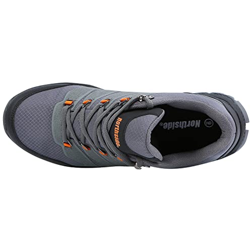 Northside Mens Hargrove Wp Hiking Shoe, Charcoal/Orange, 10M Us Mens #TOP5