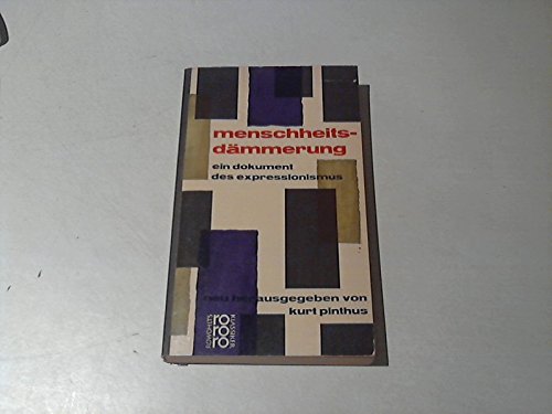 menschheitsdämmerung-ein dokument des expressionismus