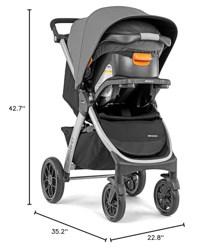 Chicco 00079632920070 Bravo 3-In-1 Trio Travel System, Quick-Fold Stroller With Keyfit 30 Infant Car Seat And Base thumb #14