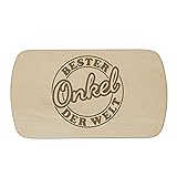 ❤️ KREATIVES & LIEBEVOLLES MOTIV – Ein Schneidebrett für den besten Onkel! Du kannst zwischen mehreren Motiven wählen und so das perfekte Brett für deinen Onkel wählen. Egal ob zum Geburtstag, Weihnachten oder einfach als kleine Aufmerksamkeit seiner Lieblingsnichte oder seines Lieblingsneffen.