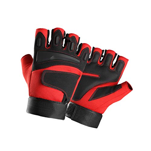 Luvas de ciclismo BESPORTBLE, luvas à prova de choque, meio dedo, luvas esportivas, luvas de mão par