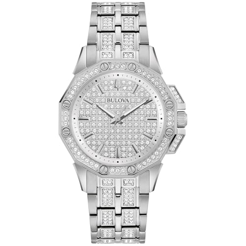 Montre quartz Octava Bulova pour femme montre en acier inoxydable 3 aiguilles style 96L305