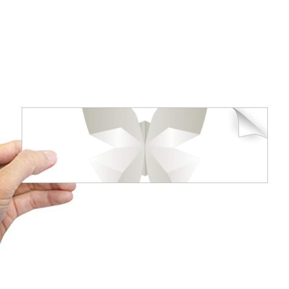 Adhesivo de mariposas origami blanco vinilo decorativo rectangular para pared y muebles