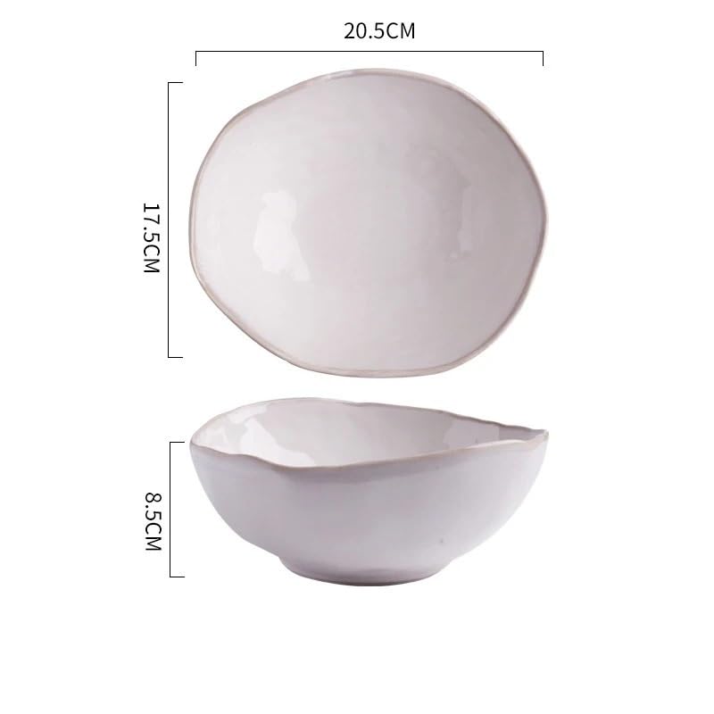 Talerze obiadowe ceramiczna miska głęboka zupa ryż kreatywna zastawa stołowa sałatka z makaronem bardzo odpowiednia do restauracji, hoteli itp. Kuchenna salaterka