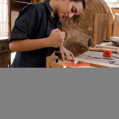 Guide de perçage pour trous droits avec kit de gabarit de centrage 1/2x11,8 pouces