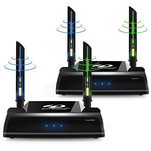 PAKITE PAT-590 ワイヤレスHDMI送受信機セット WUXGA/3D映像/1080P対応 最大150m無線伝送可能 赤外線リモコン対応 映像と音声を無線転送 受信機側リモコン操作可 簡単接続 日本技適マーク取得品