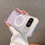 Magnetic for Google Pixel 10/10Pro Case Women, [Compatible with MagSafe], [Holographic Iridescent Color Changing Effect] Fashion Slim Cute and Unique Matt Protective Phone Cover for Pixel 10/10 Pro