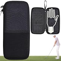 SYXLS Leder Wasserdicht Golf Zubehör Kit, Robust und Langlebig, Golf Ball Tasche mit Haken, Divot Werkzeug mit magnetischem Ball Marker, Handtuch, Tees, Geschenk für Männer Frauen