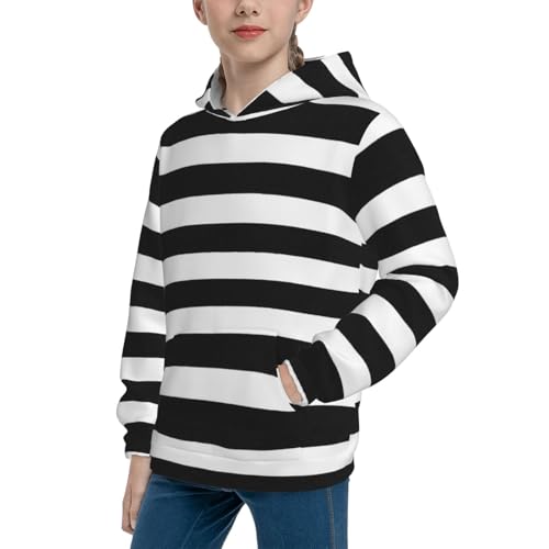 Stripes Kid Hoodies Boys Sweatshirts Girls Pullover with Pocket2