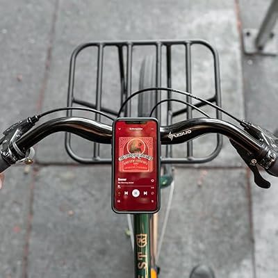 Peak Design Mobile Universal Bar Mount, Silicone Strap Phone Mount, SlimLink Magnetic and Mechanical Lock, Compatible Cases, Phone Holder for Bike, Scooter, Stroller, Golf Cart & More