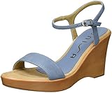  Unisa Rita_17_KS, Sandalias con Cuña Mujer, Azul (Jeans), 36 EU