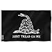 Anley Fly Breeze 3x5 Foot Black Don't Tread On Me Gadsden Flag - Vivid Color and UV Fade Resistant - Canvas Header and Double Stitched - Tea Party Flags Polyester with Brass Grommets 3 X 5 Ft