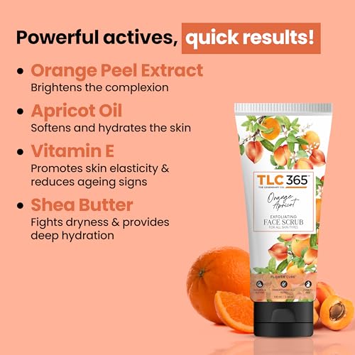 Image of Orange & Apricot Face Scrub | Deep Hydration, Lightens Tan, Unclogs Pore | 100ml