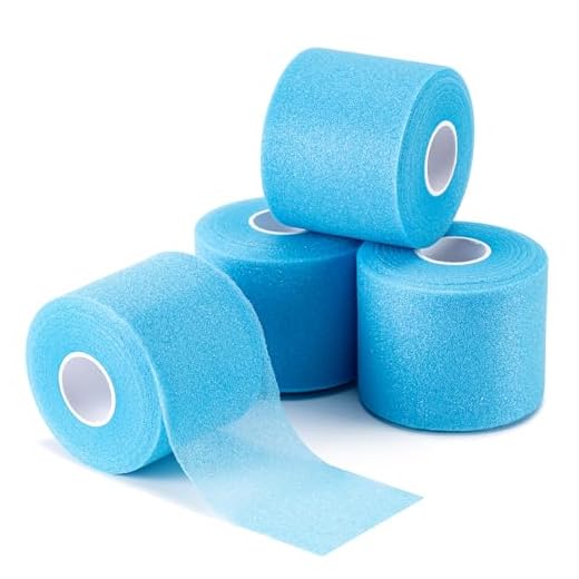 Honmein 4 Stück Pre Wrap Athletic Tape, Schaumstoff-Unterwickel-Bandage, Sportband, Handgelenke, Ellenbogen, Knie, Knöchel, Tape für Gymnastik, Boxen, Klettern