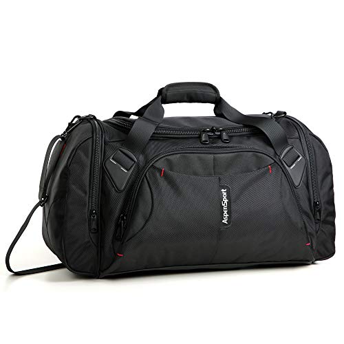ASPENSPORT Duffel Bag for Travel Sport Gym Water Resistant Carry on 40 L