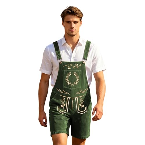 Lederhosen homme Oktoberfest pour déguisement bavarois traditionnel de fête
