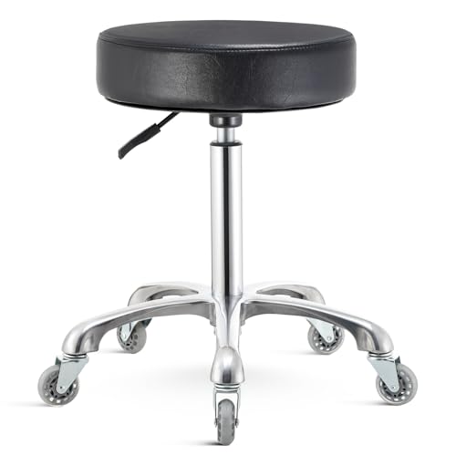 Heavy Duty Hydraulic Massage Stool for Shop Guitar (Black)