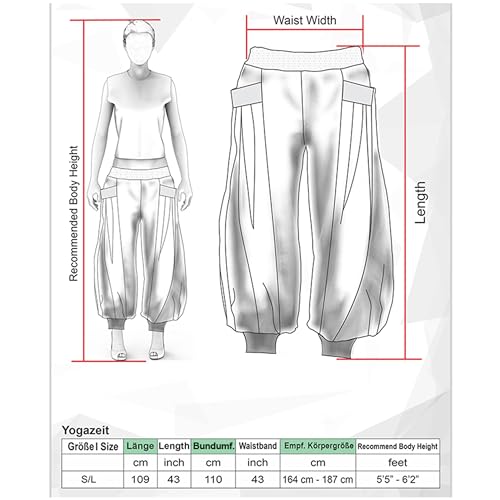 Pantalon Thai yoga ample fin et confortable contre la chaleur - 5