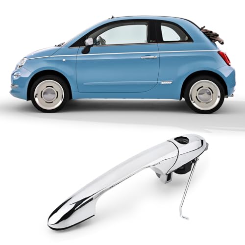 【Materiale Eccellente】: Maniglia per porta esterna fiat 500 realizzata con materiali durevoli, costruzione e finitura di alta qualità per una lunga durata. Attraente finitura cromata per abbinarsi alla porta esterna sinistra. La maniglia per porta esterna fiat 500, è prodotta utilizzando gli stessi processi dell'originale. Compatibile con la maniglia della porta esterna fiat 500, progettata per sostituire direttamente la maniglia della porta interna originale.