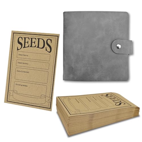 Classeur noir de 12,7 cm pochette rangement graines potager enveloppe 8x12 cm