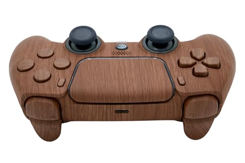 Image of Custom Controllerzz Custom Wireless Controller Compatible with PS5 - Multiple Designs Available (Wood & Wood Inserts)