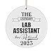 The Legendary Lab Assistant Has Retired 2023 Circle Ornament Retirement Gifts for Technician Laboratory Medical Tech Research Phlebotomist Christmas Tree Party Decoration