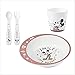 NUK Disney set de vajilla de Mickey | A partir de 6 meses | Incluye plato, tenedor, cuchara y vaso | Disney Mickey Mouse | 4 unidades