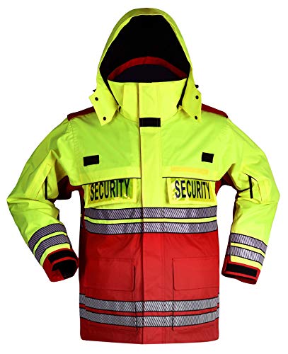 Image of First Class Men's High Visibility Waterproof Parka Jackets with Reflective Tape