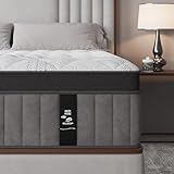 KISSBAYS Queen Mattress,12 Inch Queen Size Hybrid Mattress in a Box - Memory Foam with Pocket Springs,Medium Firm Feel with Pressure Relief,Motion Isolation & Edge Support,CertiPUR-US Certified