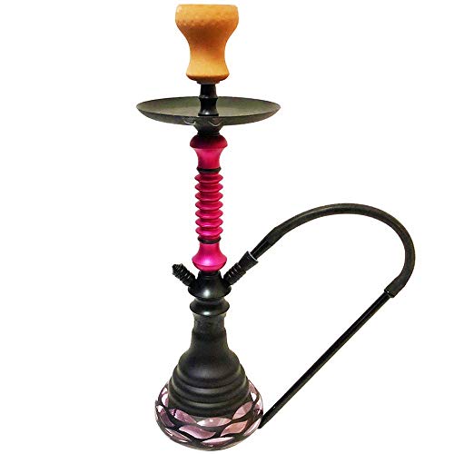 NO ONE Classical Glass Bottle Aluminum stem small Hookah Shisha