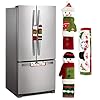 3 Piece Set Christmas Snowman Refrigerator Door Handle Covers Appliance Handle Covers Christmas Decorations Fits Standard Size Kitchen Refrigerator Microwave Oven Or Dishwasher