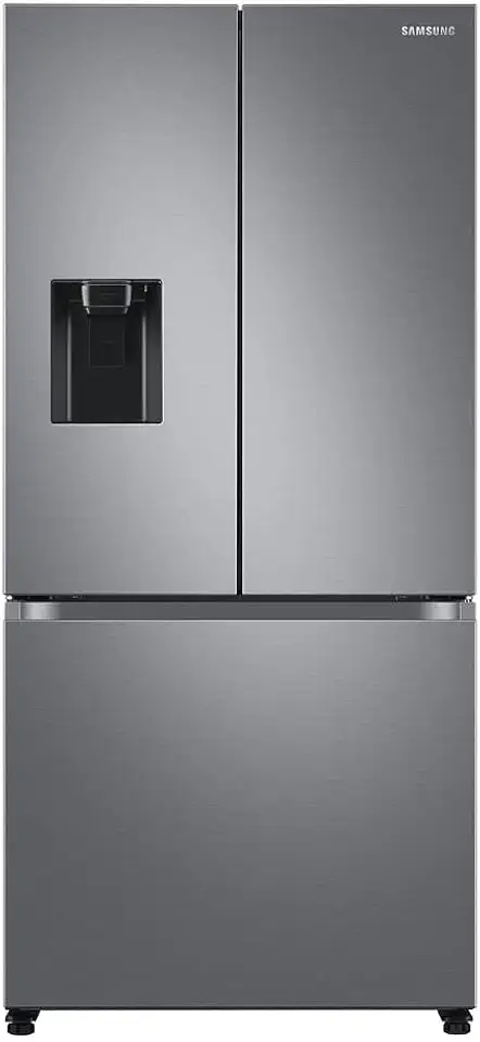 Geladeira Samsung RF49A Inverter Frost Free 3 Portas com Dispenser de Água 470L Inox Look 220V