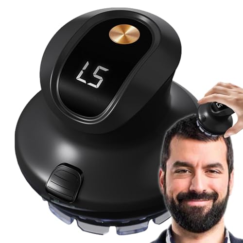 Cortador eléctrico de pelo, maquinillas de afeitar eléctricas, afeitadoras de cabeza calva, cortadora de pelo portátil impermeable, cortadora de pelo, recargable por USB, para hombres, recortar