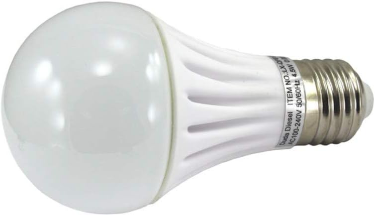 QP012 LED Light Bulb 4.5 Watt 350 Lumens 120° 40w Equivalent 100-240v AC 50/60 Hz E-26 30000+ Hour Aluminum 2 Year Warranty
