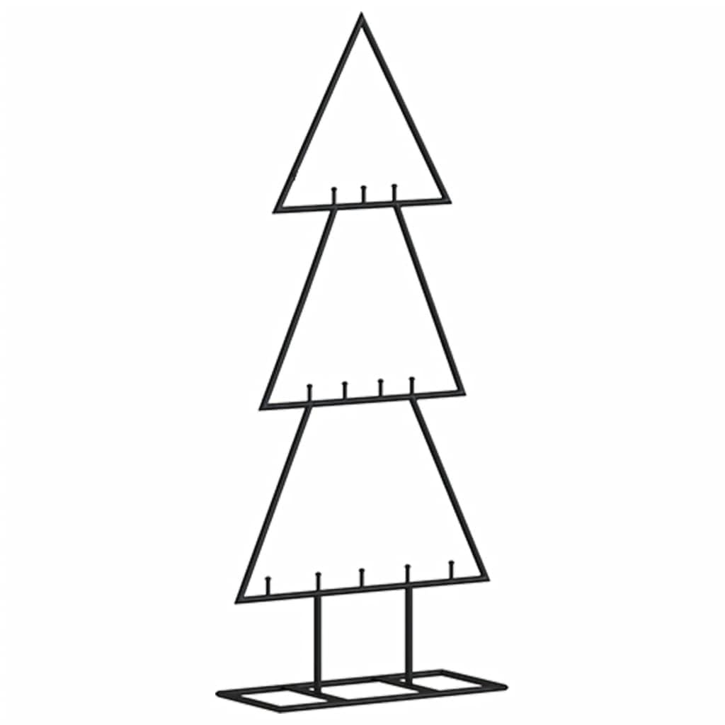 BaraSh Metall-Weihnachtsbaum Deko Schwarz 60 cm KüNstlicher Weihnachtsbaum Klein