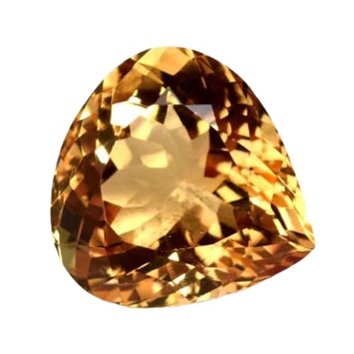 Citrine naturelle pierre précieuse à facettes pour fabrication bague et collier
