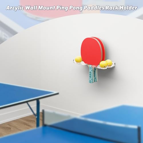 image for Cosmos Table Tennis Paddle Holder Ping Pong Paddle Wall Mount Shelf Ra