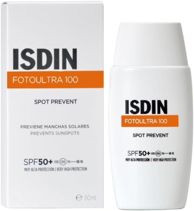 ISDIN 690016036 FotoUltra Spot Prevent Fusion Fluid SPF100+ Protezione Solare Viso 50 ml