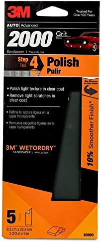Amazon Com 3m Wetordry Sandpaper 03002 1500 Grit 3 2 3 In X 9 In 5 Sheets Per Pack Packaging May Vary Garden Outdoor