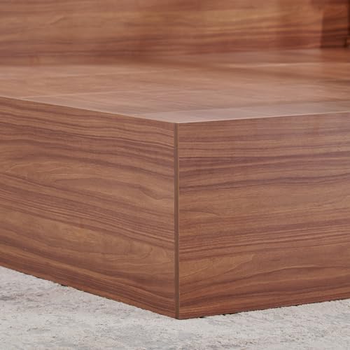 Image of Home Centre | Alton | King Bed with Storage | Walnut | 78 x 72 | 1 Year Warranty