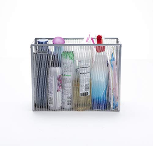 Mind-Reader-FILEBASK-SIL-Metal-Mesh-Storage-Letters-Legal-Documents-Folders-Office-Organization-Silver-File-Basket