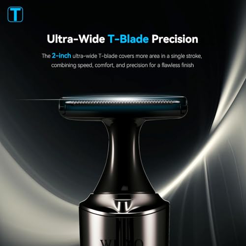 Image of Back Shaver for Men, 4-in-1 LED Display Electric Groin Hair Trimmer | Type-C, Safety Lock, IPX7 Wet /Dry Clippers, Rechargeable with Long Handle, MultiFunctional Back Trimmer for Men,(Cool Silver)