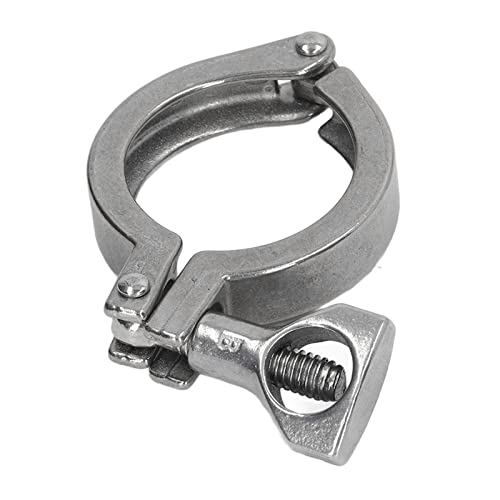 Triple Compression Fitting Wide Application Pipe Triple Clamp 304 Stainless Steel 1 Pin Firm Fixture for (38)