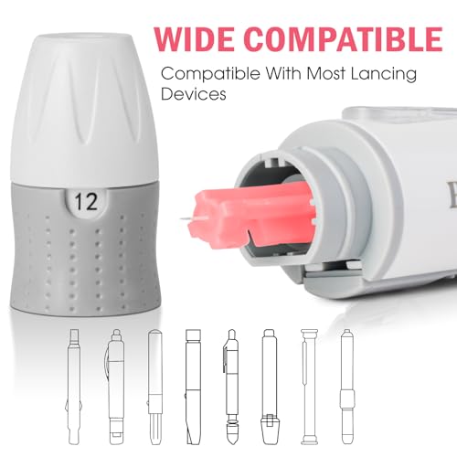 Pharmacy Choice Blood Lancets,Twist Top Lancets for Lancing Devices,100Count ,30 Gauge Diabetes Lancets for Blood Glucose Testing,Pink